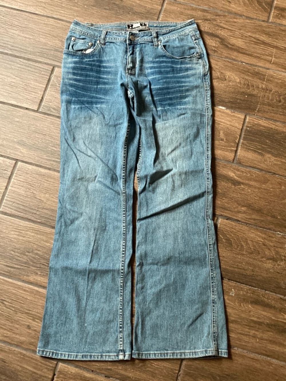 R4R flared blue Jeans